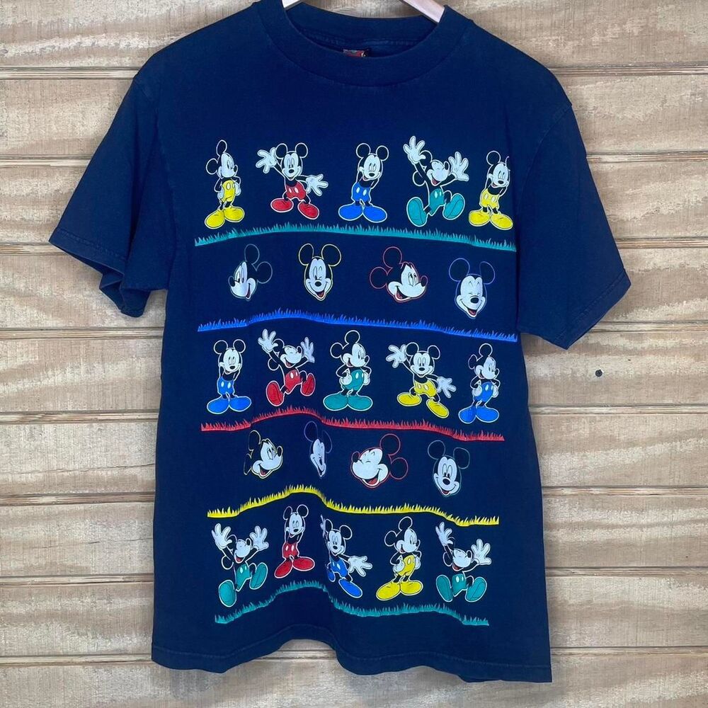 Vintage Mickey Unlimited Jerry Leigh Many Mickey Characters T-shirt Size: Large
